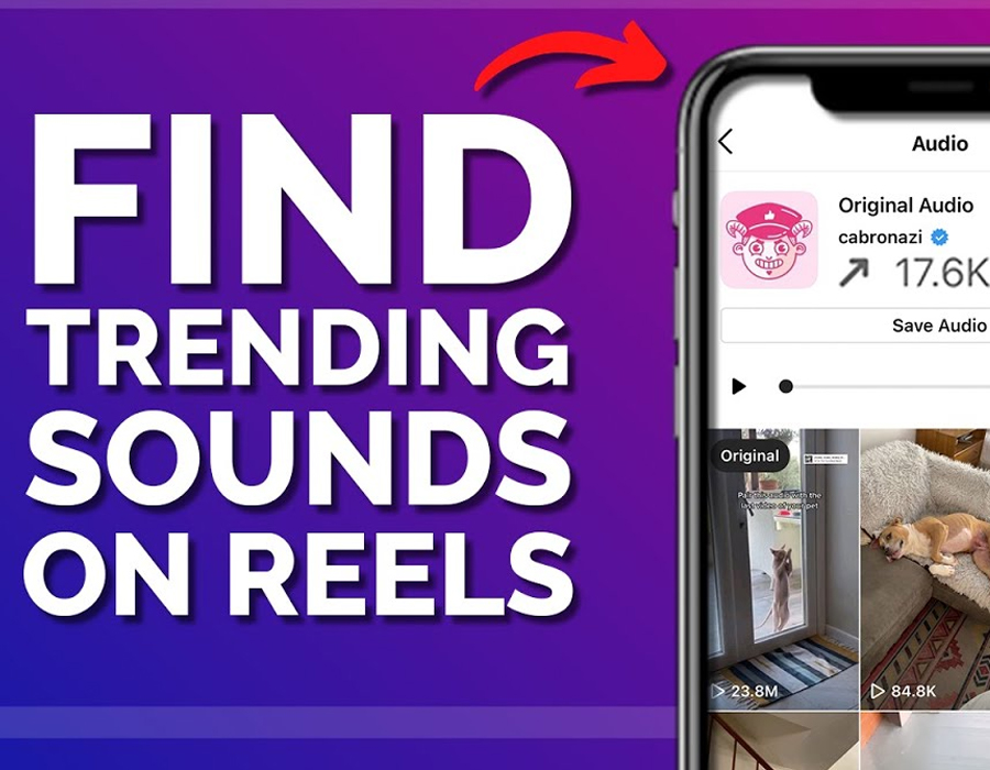 Use trending audio for your Instagram Reels
